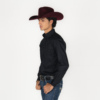 Camisa Rock & Roll Denim Solid Black Caballero