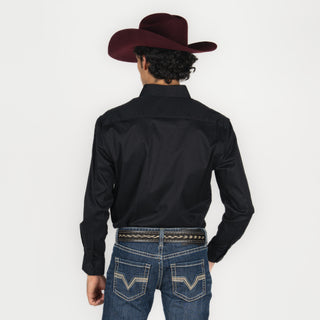 Camisa Rock & Roll Denim Solid Black Caballero