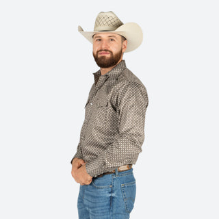 Camisa Rodeo Aztec Café Caballero
