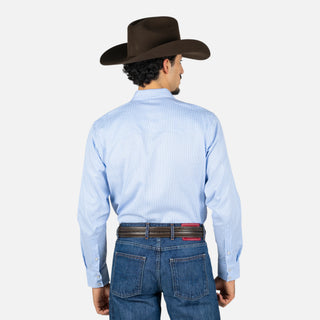 Camisa Wrangler Estampado Azul Caballero