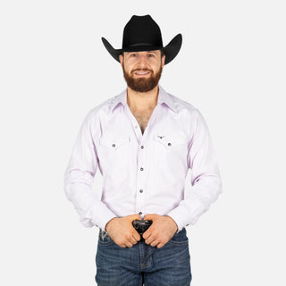 Camisa Rodeo Lila Caballero