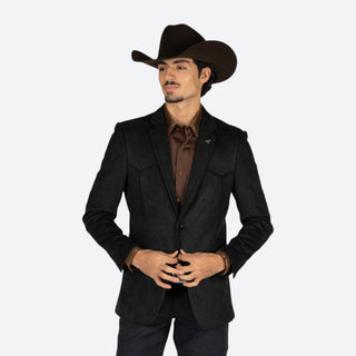 Saco Vaquero Platini Gamuza Negro Caballero