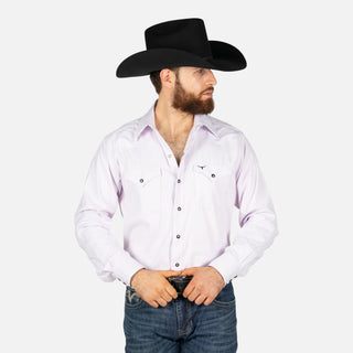 Camisa Rodeo Lila Caballero
