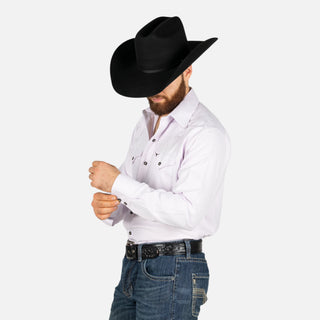 Camisa Rodeo Lila Caballero