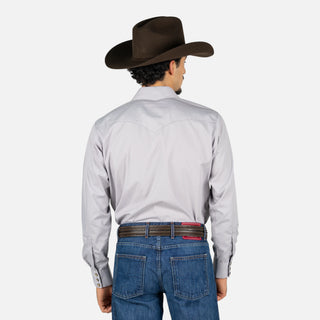 Camisa Rodeo Gris Caballero