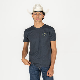Playera Kimes Ranch Cut Through Charcoal Caballero