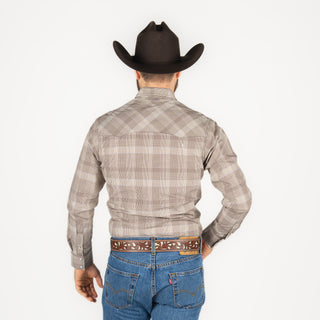 Camisa Wrangler Cuadro Café Caballero