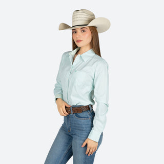 Camisa Ariat kirby Holiday Stripe Dama