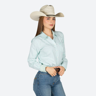 Camisa Ariat kirby Holiday Stripe Dama