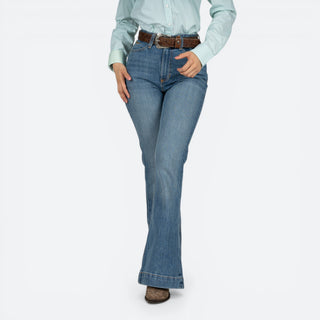 Jeans Kimes Ranch Jennifer Mid Wash Dama