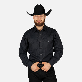 Camisa Ariat Everything Black Caballero