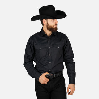 Camisa Ariat Everything Black Caballero