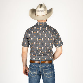 Camisa Rock & Roll Denim Vintage Caballero