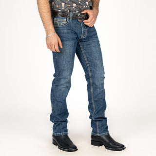 Jeans Rock & Roll Denim Riffle Skinny Medium Vintage Caballero