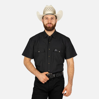 Camisa Denver Negro Liso Caballero