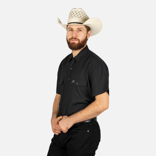 Camisa Denver Negro Liso Caballero