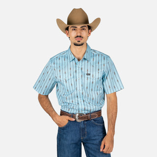Camisa Kimes Ranch Gunner Light Blue Caballero