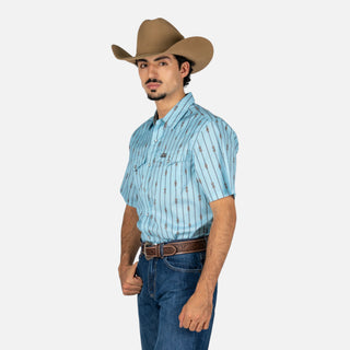 Camisa Kimes Ranch Gunner Light Blue Caballero