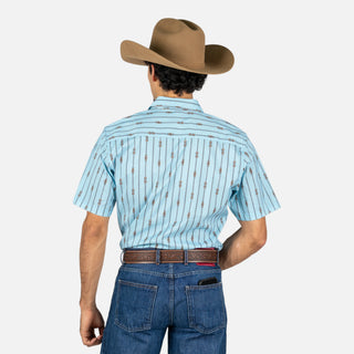 Camisa Kimes Ranch Gunner Light Blue Caballero