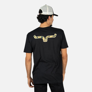 Playera Kimes Ranch Camo Back Black Caballero