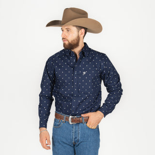 Camisa Ariat Cordell Ftd Navy Caballero