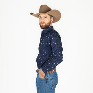 Camisa Ariat Cordell Ftd Navy Caballero