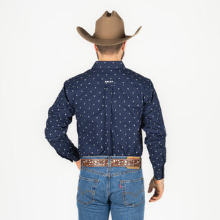 Camisa Ariat Cordell Ftd Navy Caballero