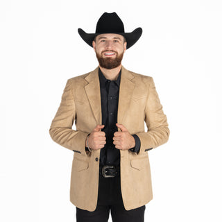 Saco Vaquero Old West Gamuza Tabaco Caballero