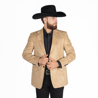 Saco Vaquero Old West Gamuza Tabaco Caballero