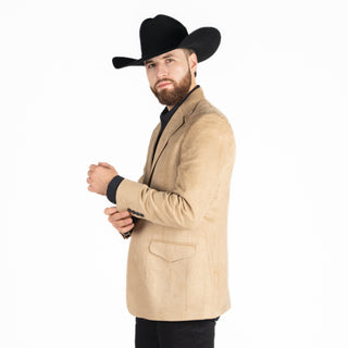 Saco Vaquero Old West Gamuza Tabaco Caballero