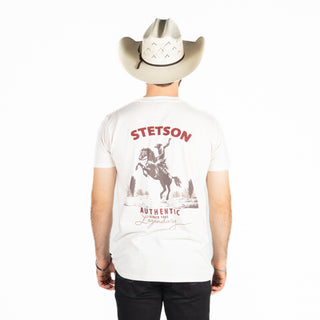 Playera Stetson Beige Caballero