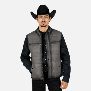 Chaleco Cuadra Borrego Mtna Grey Doblevista Caballero