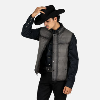 Chaleco Cuadra Borrego Mtna Grey Doblevista Caballero