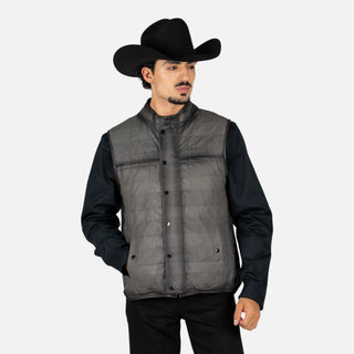 Chaleco Cuadra Borrego Mtna Grey Doblevista Caballero