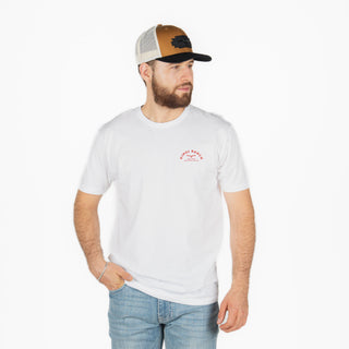 Playera Kimes Ranch Cantor White Caballero