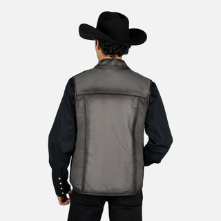 Chaleco Cuadra Borrego Mtna Grey Doblevista Caballero
