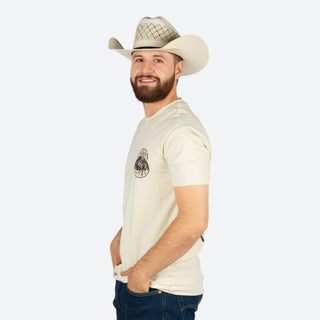 Playera Platini Cowboy Beige Caballero