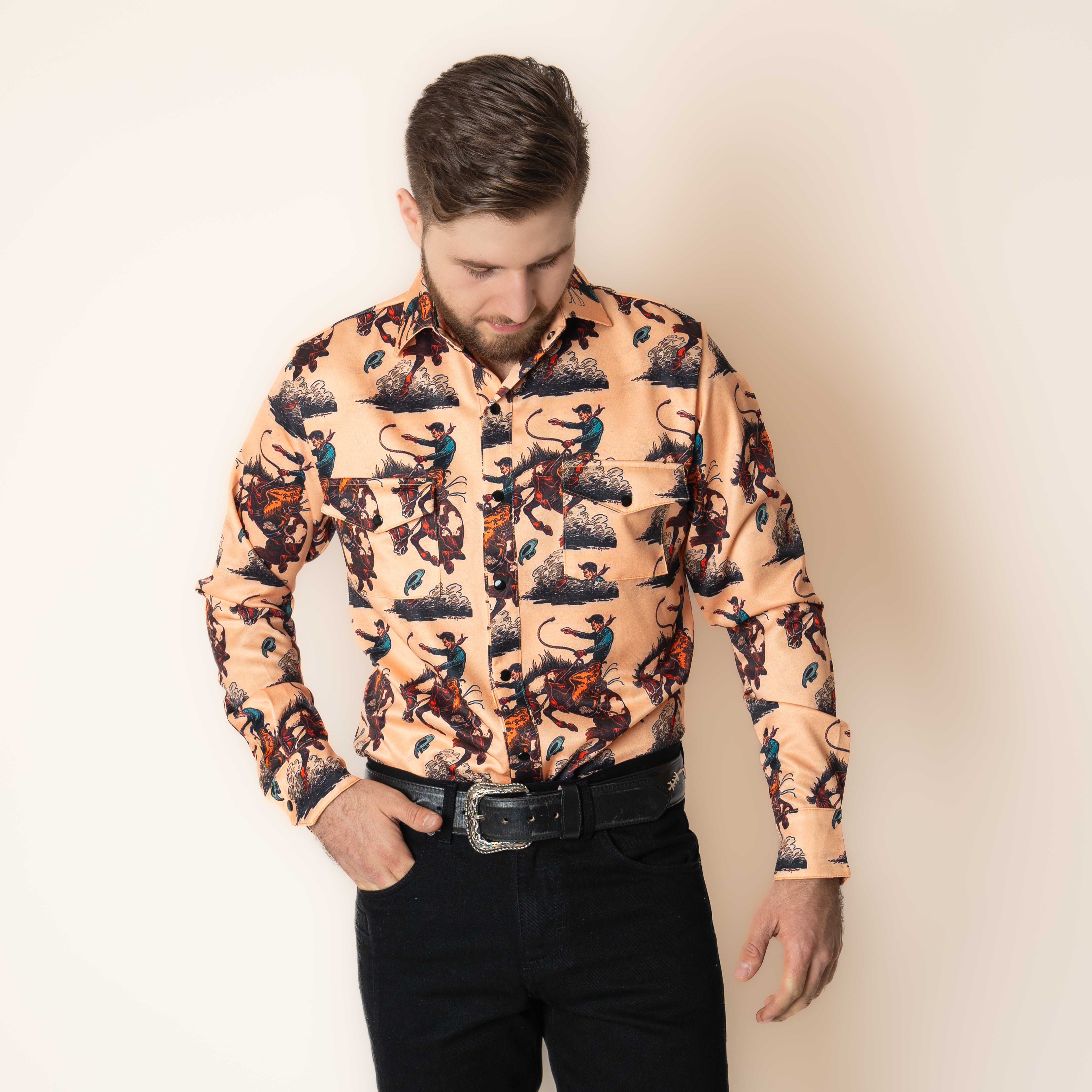 Camisa Coyote Ranch Jinete Caballero