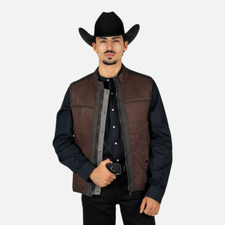 Chaleco Cuadra Borrego Mtna Grey Doblevista Caballero