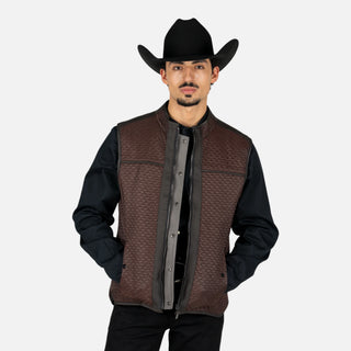 Chaleco Cuadra Borrego Mtna Grey Doblevista Caballero