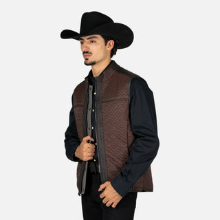 Chaleco Cuadra Borrego Mtna Grey Doblevista Caballero