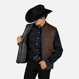 Chaleco Cuadra Borrego Mtna Grey Doblevista Caballero
