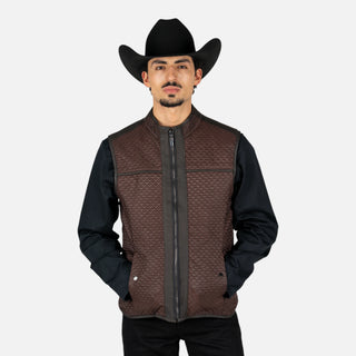 Chaleco Cuadra Borrego Mtna Grey Doblevista Caballero