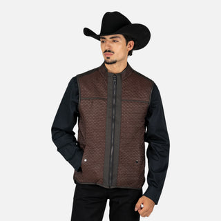 Chaleco Cuadra Borrego Mtna Grey Doblevista Caballero