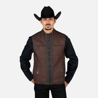 Chaleco Cuadra Borrego Mtna Grey Doblevista Caballero