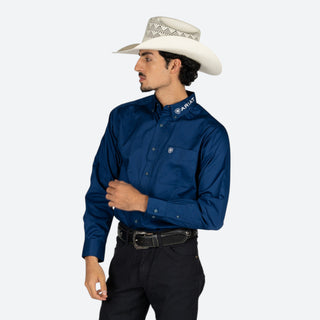 Camisa Ariat Team Logo Lightweight Blue Depths Caballero