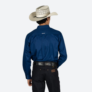 Camisa Ariat Team Logo Lightweight Blue Depths Caballero