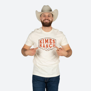 Playera Kimes Ranch Wood Block Natural Caballero