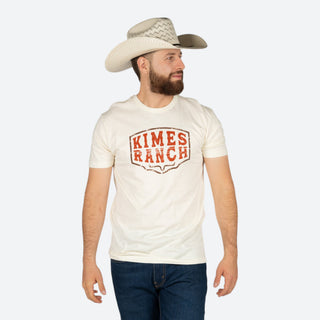 Playera Kimes Ranch Wood Block Natural Caballero