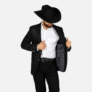 Saco Vaquero McAllen Cowboy Black Caballero